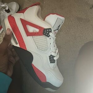 Womens 8 Jordan 4 Cement Red